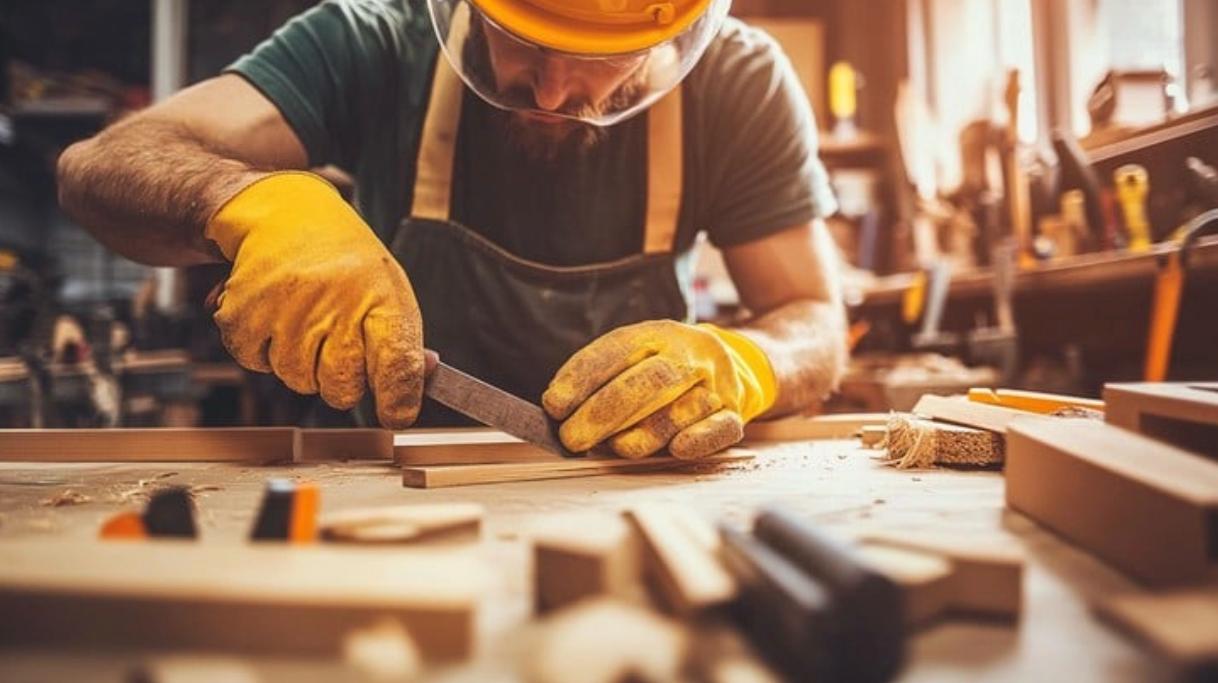 Expert craftsmanship in workshop